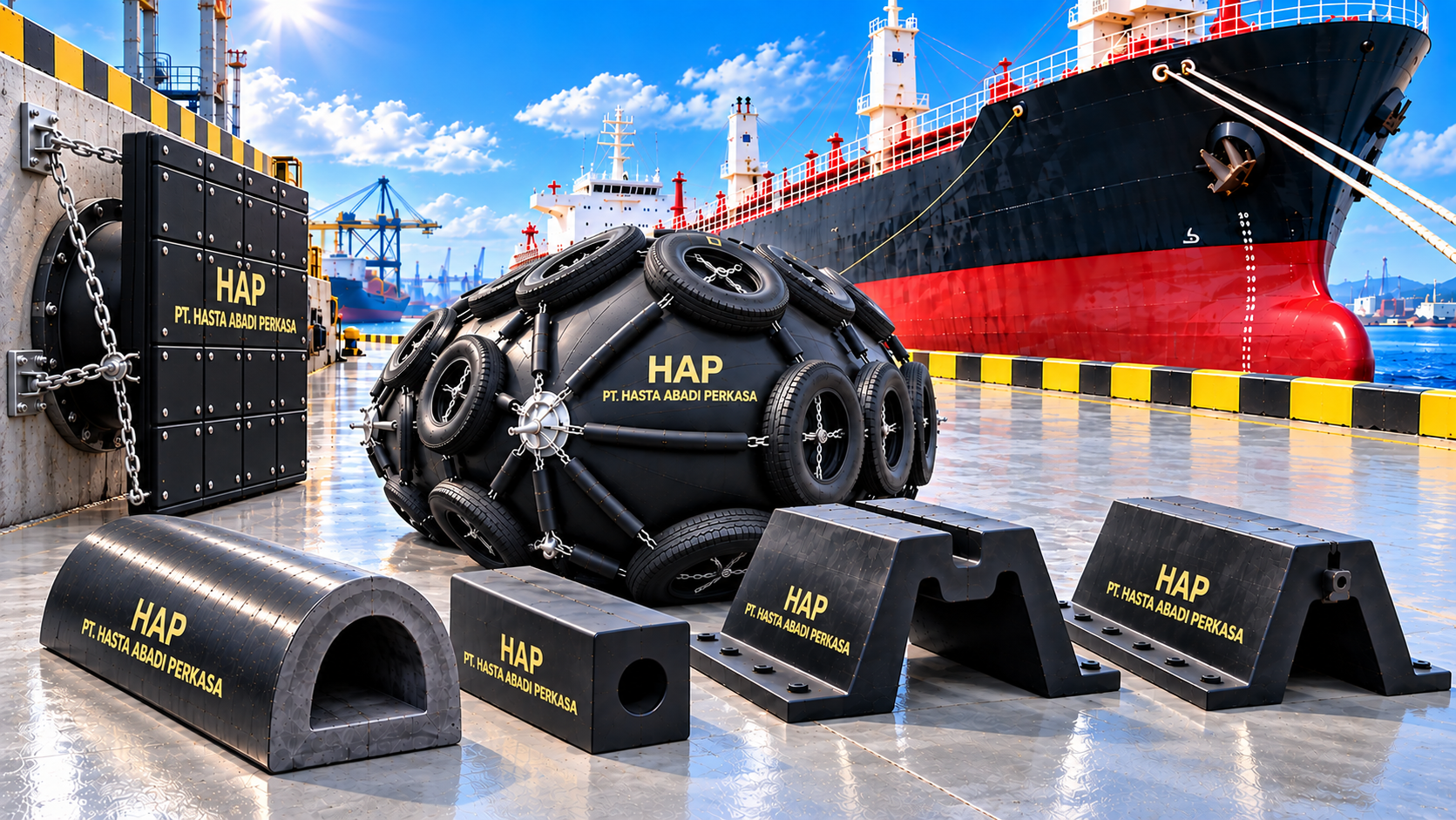 Berbagai tipe Marine Rubber Fender